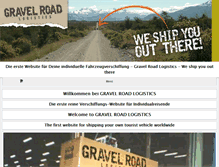 Tablet Screenshot of gravelroadlogistics.com